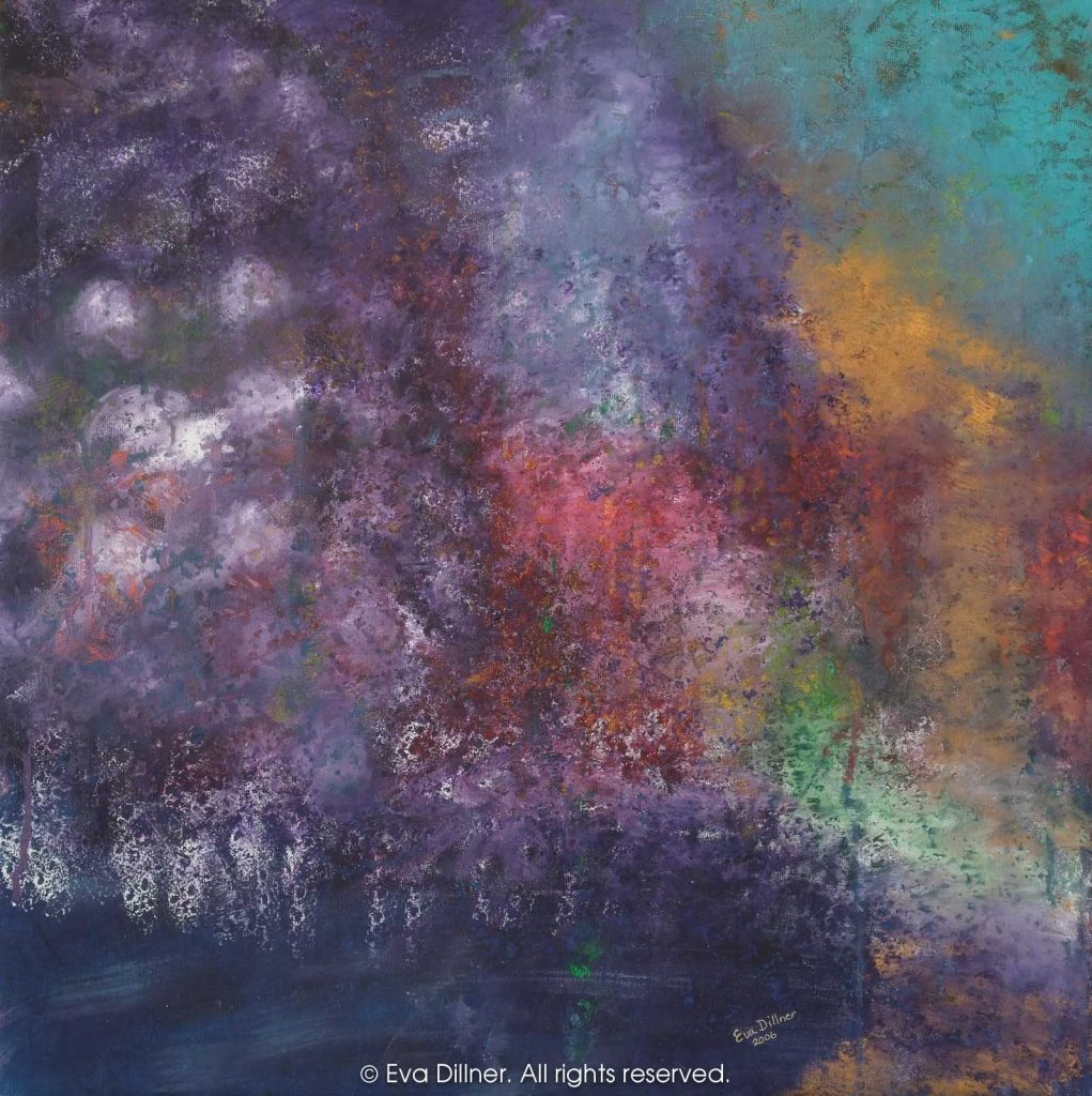Vårens intåg A164 53x53cm ©2006 Eva Dillner. Privat samling Sverige