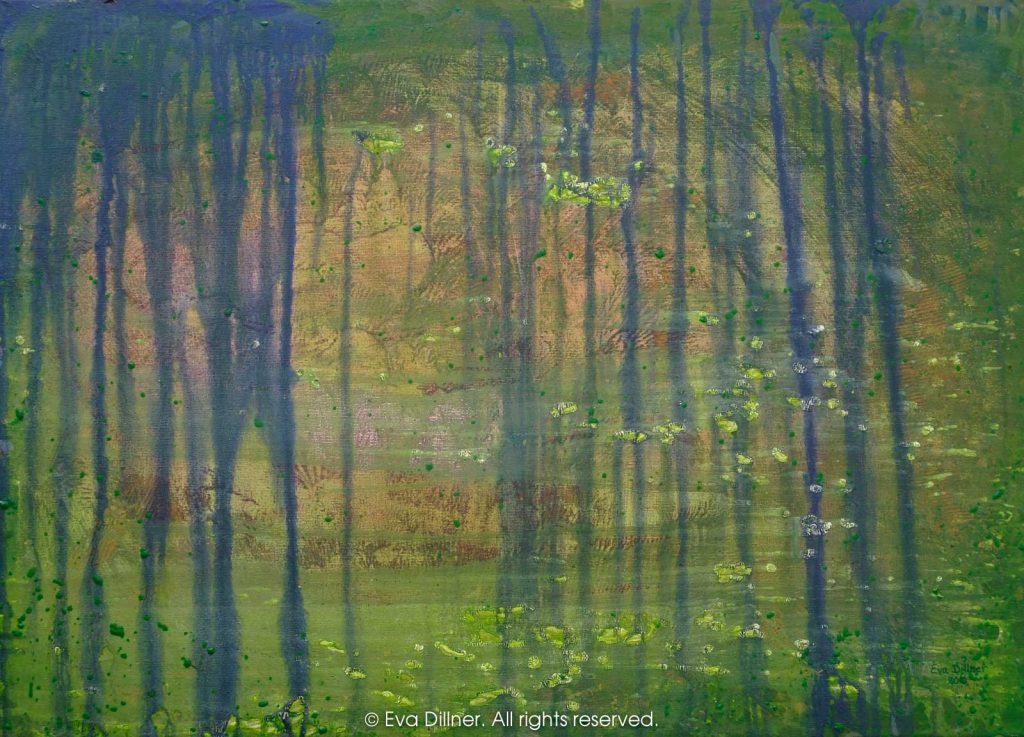 Rainforest Urskog C317 70x50cm ©2010 Eva Dillner. Privat samling Tyskland