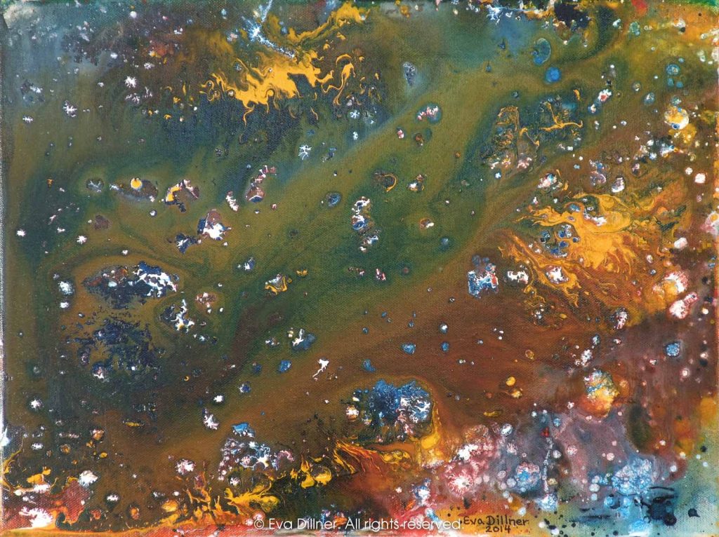 Bubbling Earth C372 40x30cm ©2014 Eva Dillner. Gislaveds konstförening