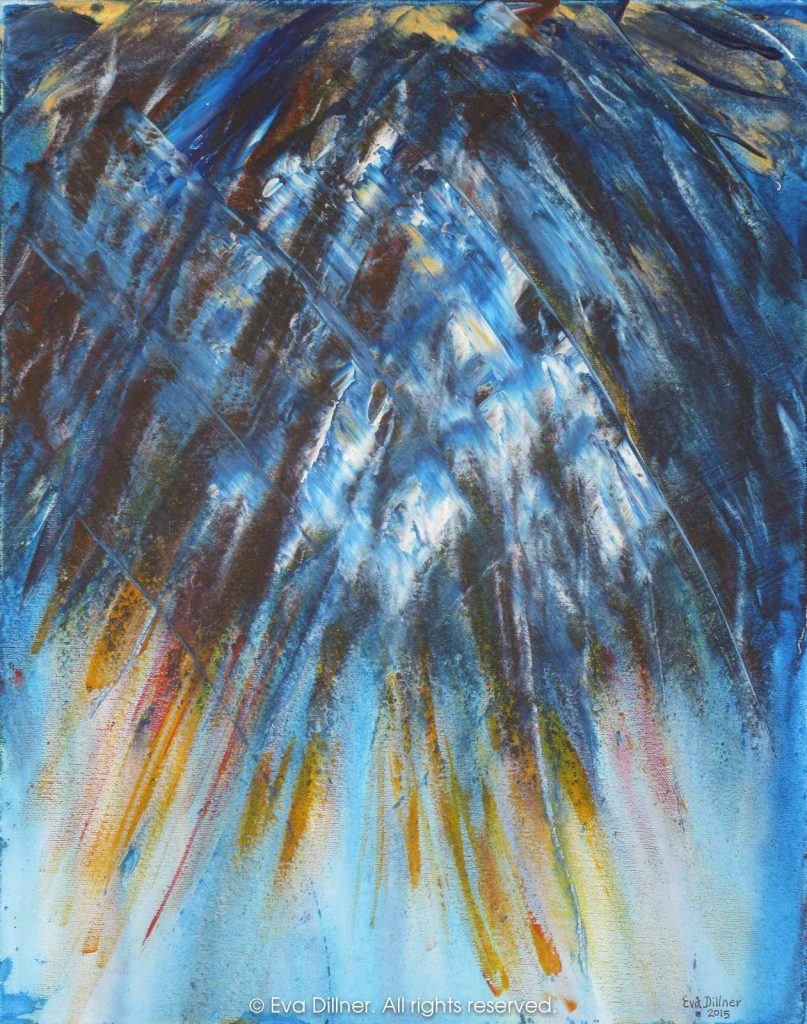 Cathedral Blues C378 40x50cm ©2015 Eva Dillner. Privat samling Sverige