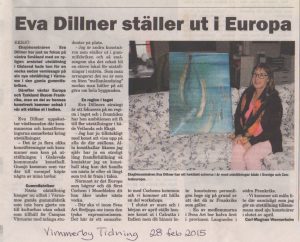 Eva Dillner ställer ut i Europa