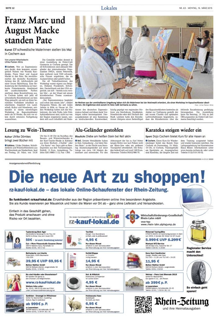 Elf schwedische Malerinnen - SWEA Art Cochem