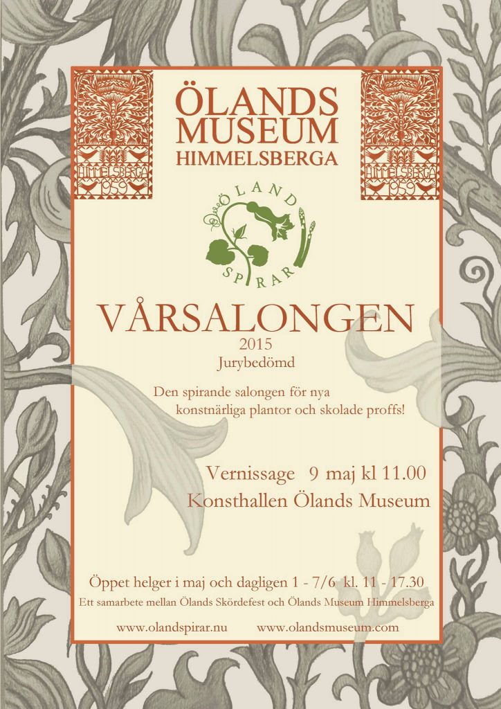 Vårsalongen Kalmar län, Himmelsberga Museum. Jurybedömd, 2015