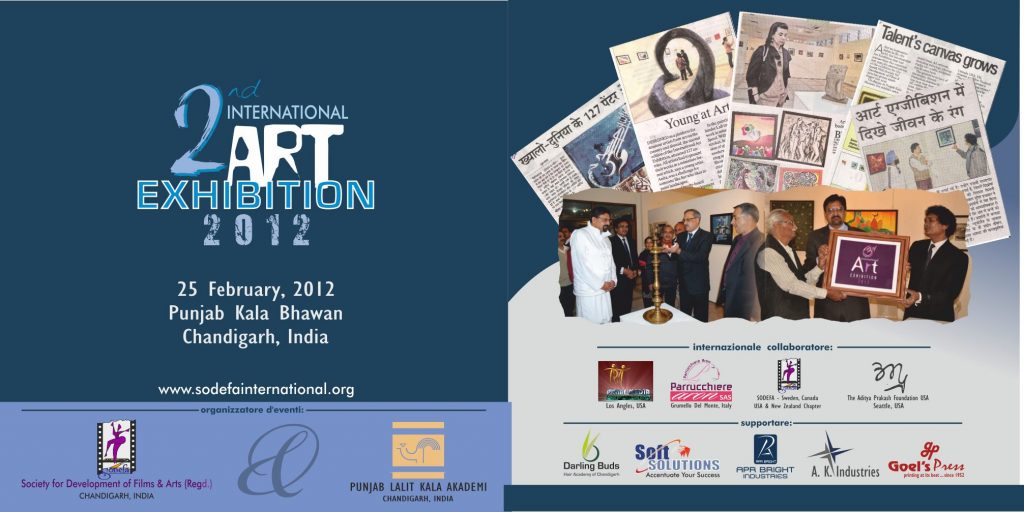 International Art Exhibition SODEFA Chandigarh, Indien. 2012