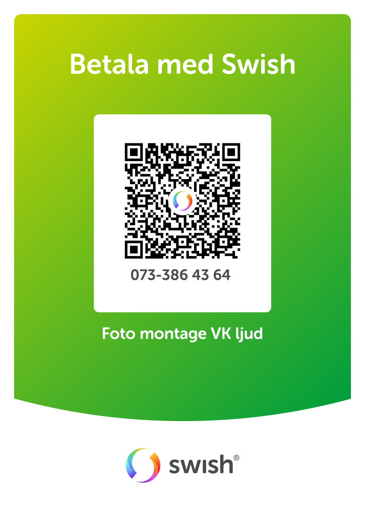 QR Swish Foto montage VK ljud